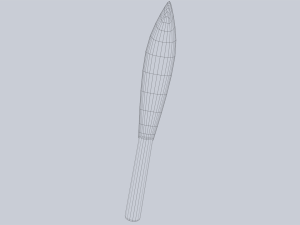 Obsidian blade 3D Model