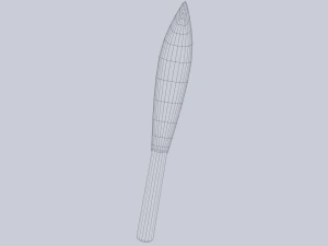 Obsidian blade 3D Model