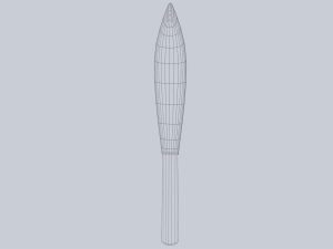 Obsidian blade 3D Model