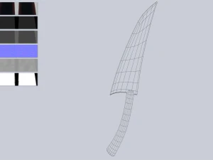 Collezione di lame di ossidiana Modello 3D