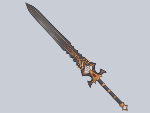 Fantasy sword 3D Model