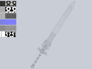 Fantasy sword 3D 模型