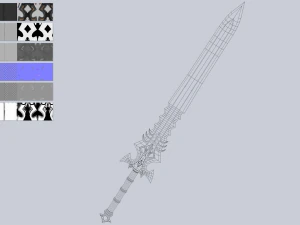 Fantasy sword 3D Model
