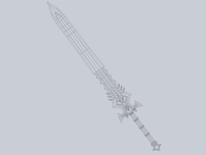 Fantasy sword 3D 模型