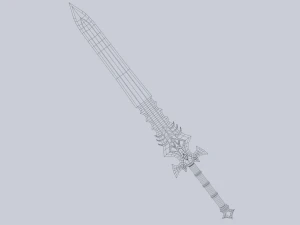 Fantasy sword 3D Model
