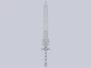 Fantasy sword 3D Model