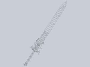 Fantasy sword 3D 模型
