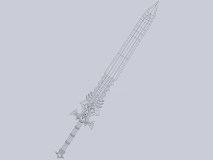 Fantasy sword 3D Model