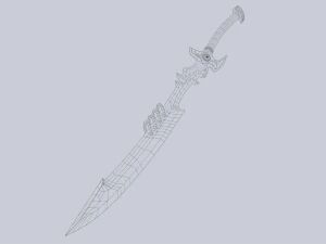 Espada de fantas&iacute;a Modelo 3D