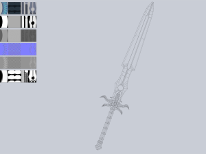 Fantasy sword Modèle 3D