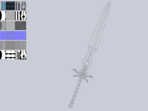 Fantasy sword 3D Model