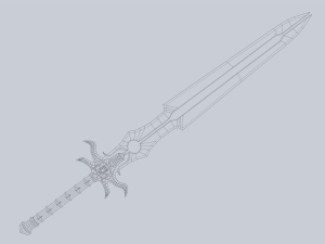 Fantasy sword Modèle 3D