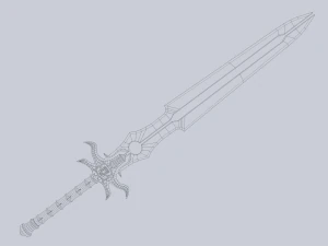 Fantasy sword 3D Model