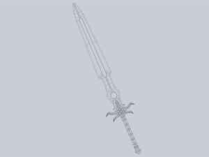 Fantasy sword Modèle 3D