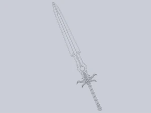 Fantasy sword 3D Model