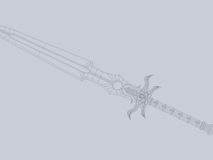 Fantasy sword Modèle 3D