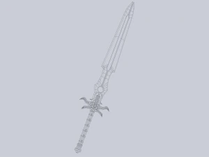 Fantasy sword 3D Model