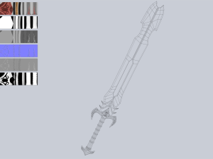 Fantasy sword 3D 모델