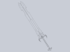 Fantasy sword 3D 모델