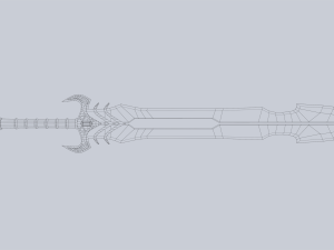 Fantasy sword 3D 모델