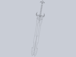 Fantasy sword 3D 모델