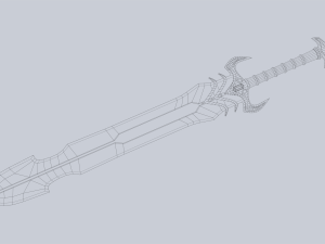 Fantasy sword 3D 모델