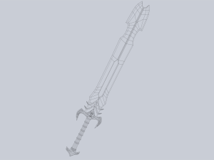 Fantasy sword 3D 모델
