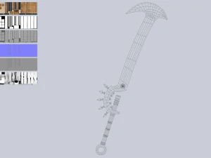 Fantasy sword 3D Model