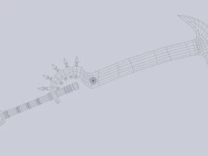 Fantasy sword 3D Model