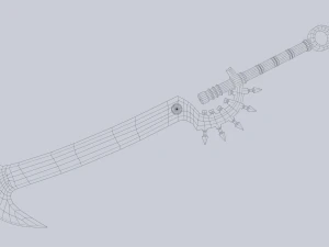 Fantasy sword 3D Model