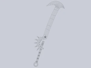 Fantasy sword 3D Model