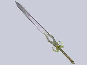 Fantasy sword 3D मॉडल