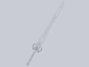 Fantasy sword 3D Model