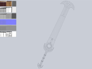 Fantasy sword 3D Model