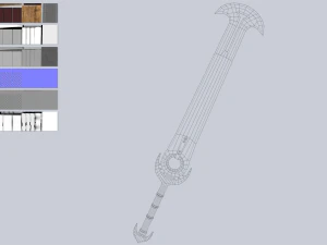 Fantasy sword 3D Model