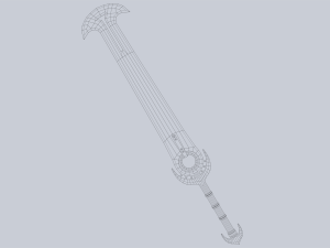 Fantasy sword 3D Model