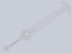 Fantasy sword 3D Model