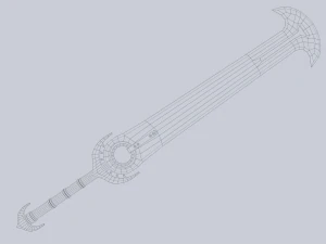 Fantasy sword 3D Model
