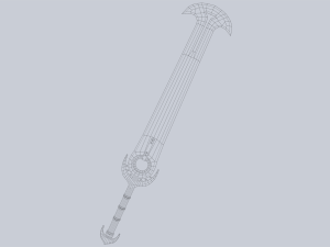 Fantasy sword 3D Model
