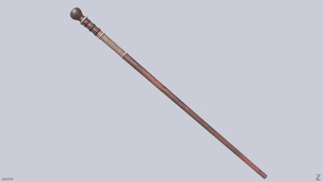 Baston Model 3D .c4d .max .obj .3ds .fbx .stl .blend 