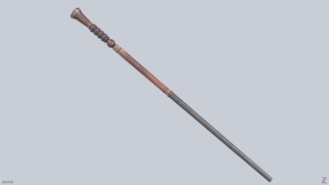 Baston Model 3D .c4d .max .obj .3ds .fbx .stl .blend 