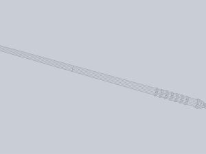 Baston Modello 3D