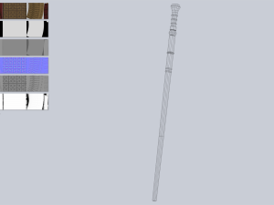 Baston Modello 3D