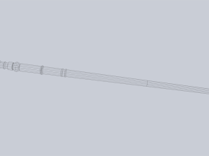 Baston Modello 3D