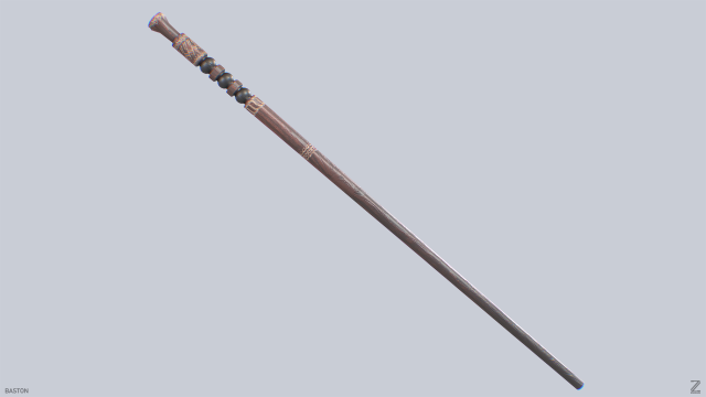 Baston Modelo 3D .c4d .max .obj .3ds .fbx .stl .blend 