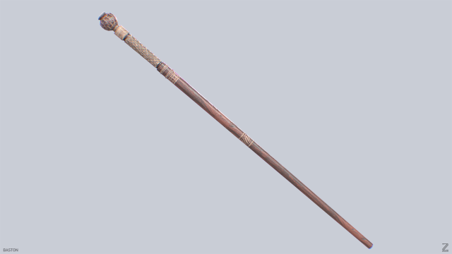 Baston 3D Модель .c4d .max .obj .3ds .fbx .stl .blend 