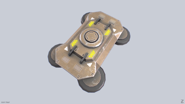 Scifi trap 3D Модель .c4d .max .obj .3ds .fbx .stl .blend 