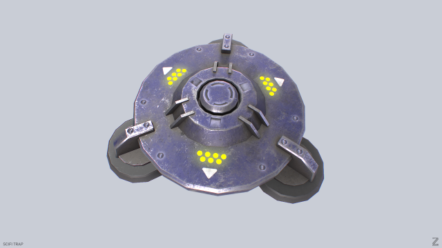 Scifi trap 3Dモデル .c4d .max .obj .3ds .fbx .stl .blend 