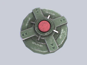 Mina terrestre di fantascienza Modello 3D