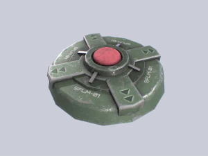 Mina terrestre di fantascienza Modello 3D